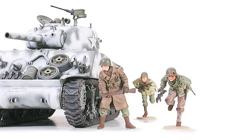 Tamiya 35251 1/35 Military Miniature Series No251 US Army M4A3 Sherman W/105mm howitzer Tank Plastic Assembly Building Model Kit | Игрушки и