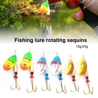 18g24g fishing lures fishing spoon long cast spinner bait with hook trout bass pike hard bait fishing accessories high quality