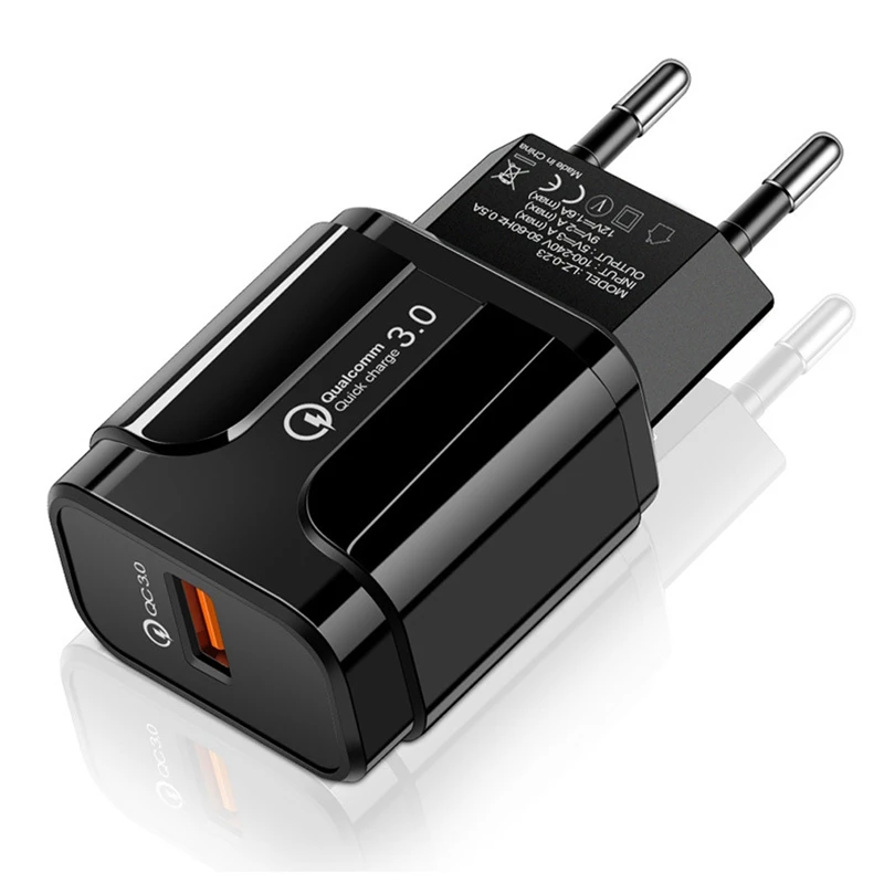 ROROBICO 3A Быстрая зарядка 3 0 USB зарядное устройство EU адаптер для Android IOS мобильный