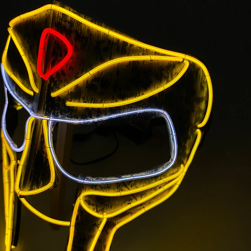 Новая модная светодиодная маска для Хэллоуина продувочные маски костюм гоночная