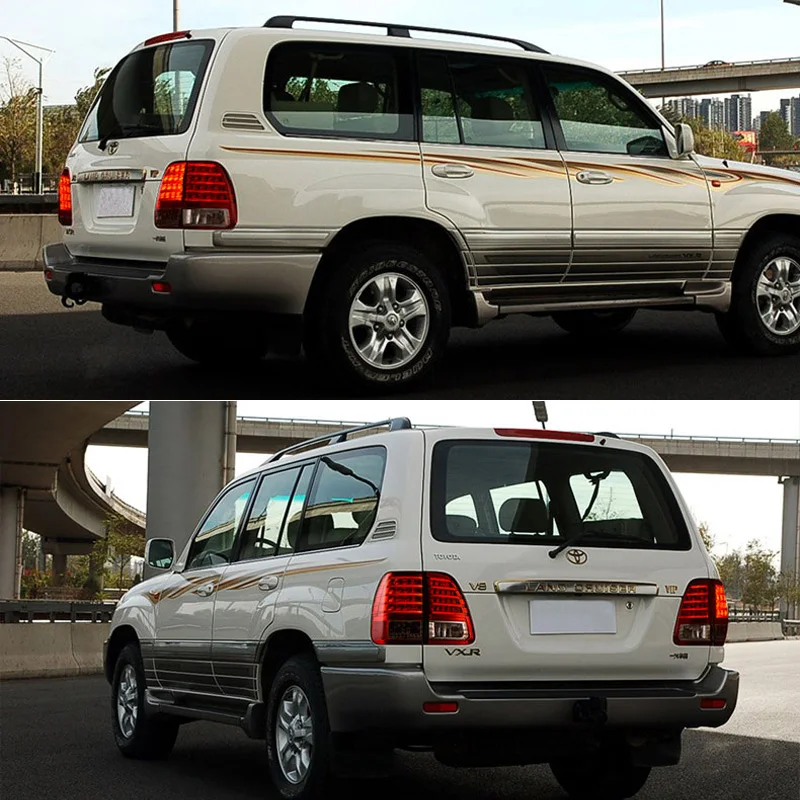 1 комплект для Toyota Land Cruiser LC100 2000 ~ 2007 светодиодный задний фонарь стоп сигнал