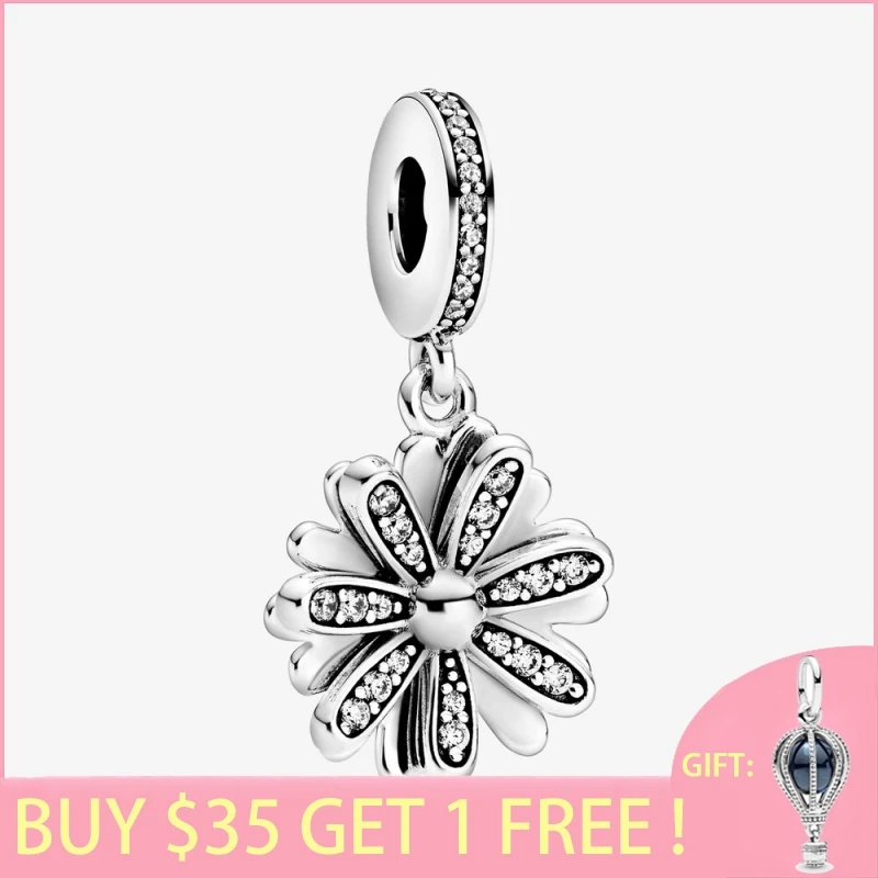 Новое поступление 2021 блестящие подвески в виде цветка маргаритки подходят для