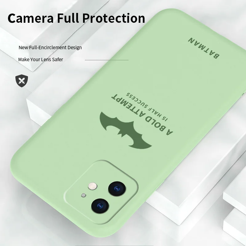 

Fashion Bat Pattern Case For iPhone 12 Pro Max 11 X XS XR XSMAX SE2020 8 8Plus 7 7Plus 6 6S Plus Liquid Silicone Phone Case