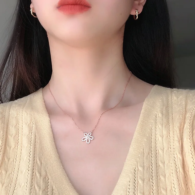 Женская цепочка из серебра 925 пробы с фианитом | Украшения и аксессуары