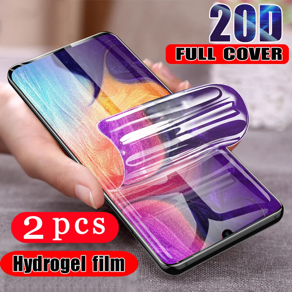 2 шт полное покрытие Гидрогелевая пленка для samsung Galaxy S10 S10e S9 S8 plus s7 edge защитная не
