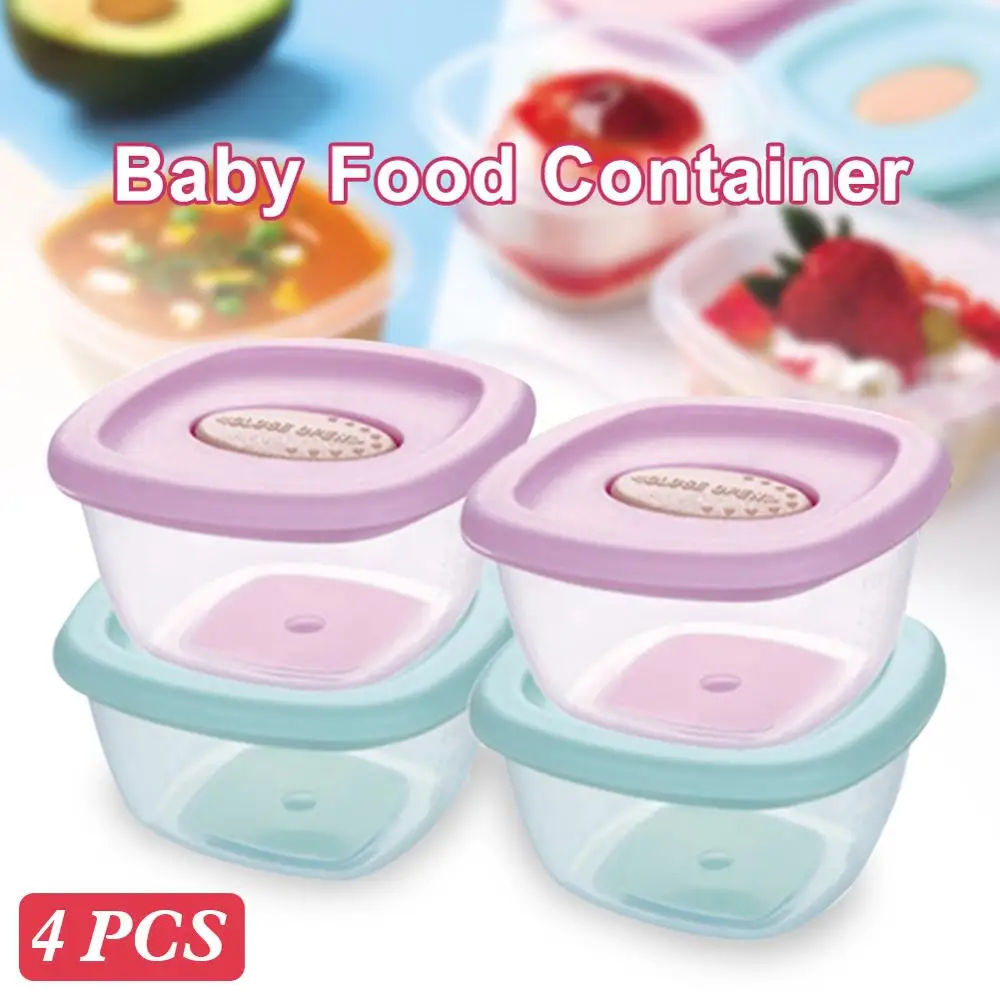Комплект из 4 предметов для малышей круглая холодильник контейнер хранения