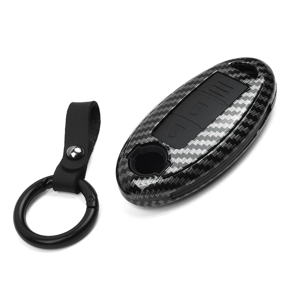 

ABS Car Key Case Keychain Black For Nissan Qashqai Durable High-Quality