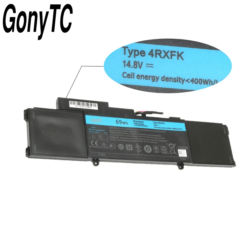 Фото 4RXFK аккумулятор для ноутбука Dell XPS 14 LX421 421x-1046 L421x L412Z ультрабук C1JKH FFK56 69 Втч литий-полимерный аккумулятор №4
