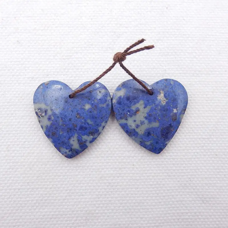 Бусины для сережек в форме сердца из натурального камня 25x4 мм 9 г|jewelry jewelry|jewelry