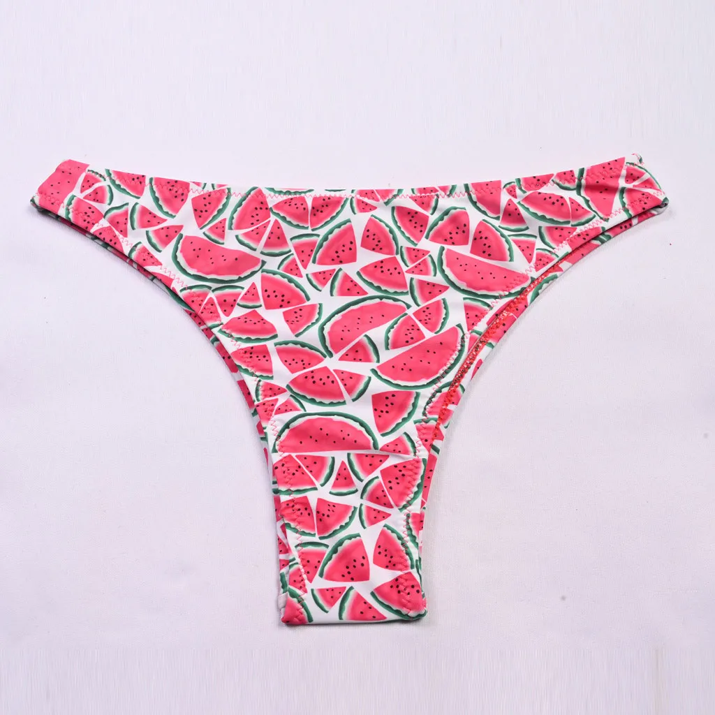 

Fashion Women knit Printed Bikini Set 2020 Mujer Push Up Pad Crochet Swimwear Women Swimsuit Bathing Suit Halter Biquini Femme