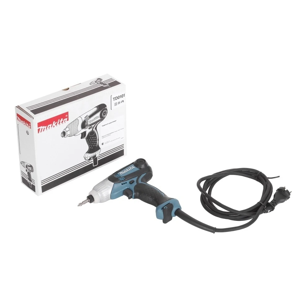 Дрель шуруповерт электрический Makita TD0101 (Мощность 230 Вт крутящий момент 100 Нм