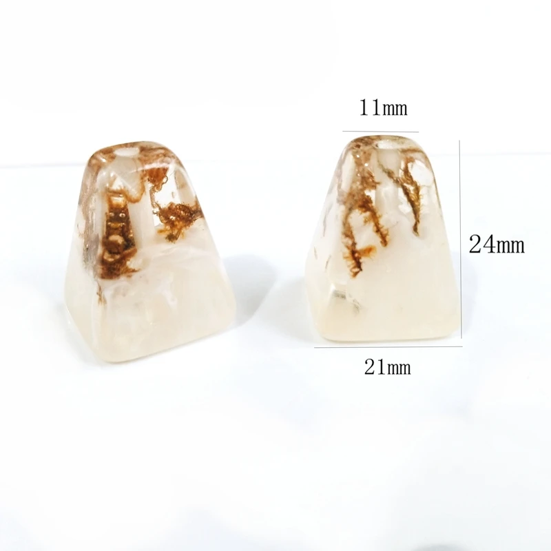 DIY Jewelry Accessories Resin Material Trapezoidal Crystal Amber Temperament Handmade Earrings | Украшения и аксессуары