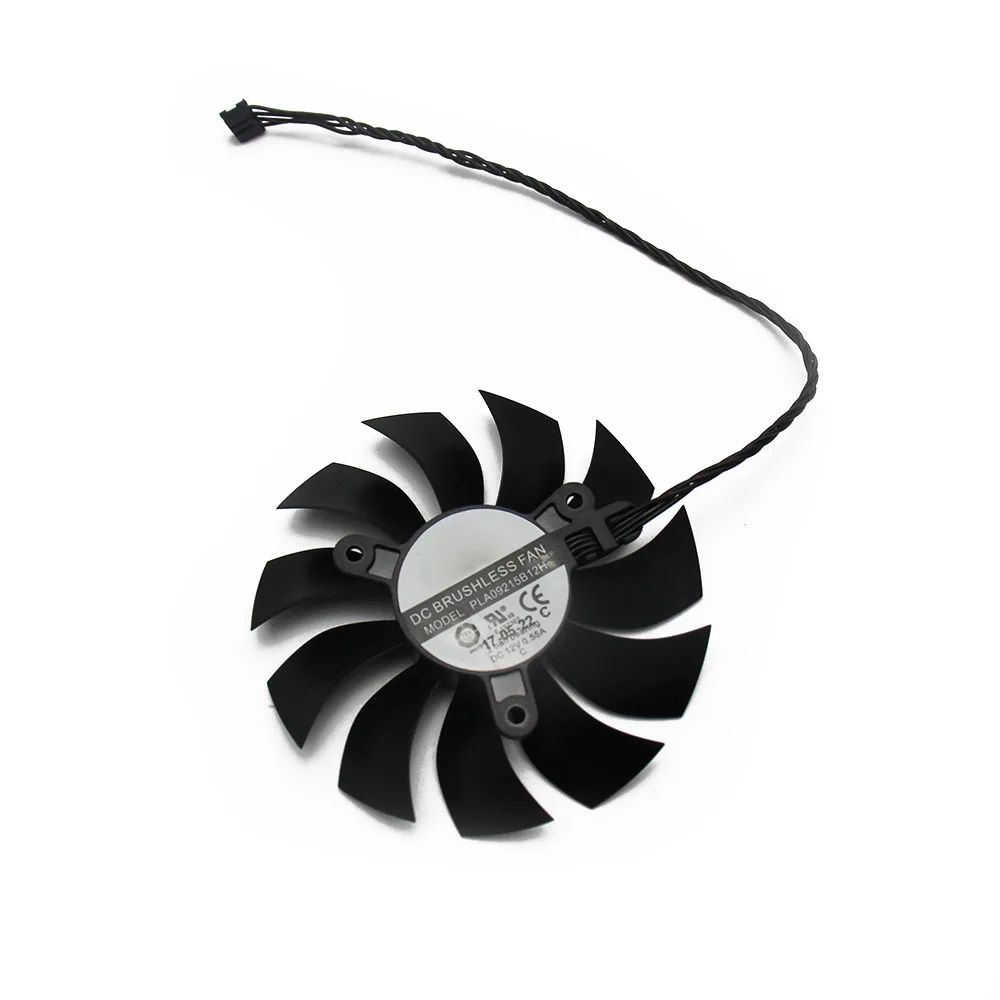 1PCS PLA09215B12H 12V 0.55A 4Pin для EVGA GTX1080TI FTW3 GTX 1080 Ti черный элитный Вентилятор Видеокарта Вентилятор охлаждения - Цвет лезвия: 1PCS