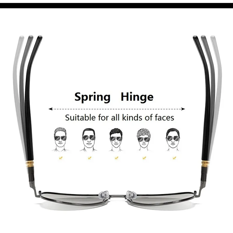 Поляризованные фотохромные солнцезащитные очки мода 2020 Мужская переходная