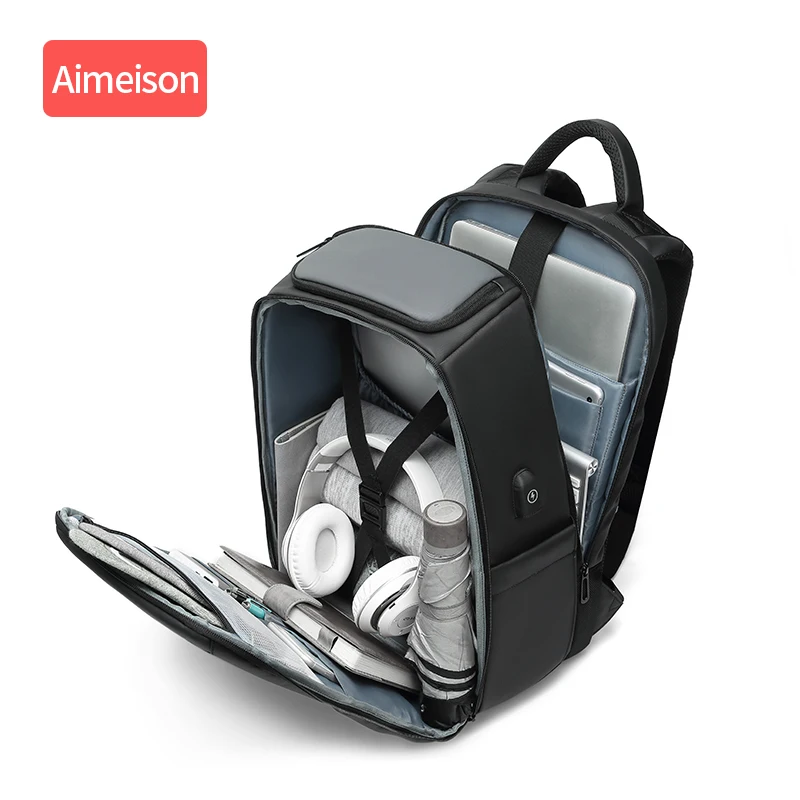 Дорожный рюкзак Aimeison для мужчин вместительная мужская сумка Антивор с USB портом