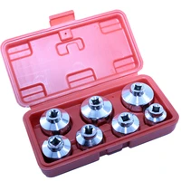 7 pcs oil filter cap wrench tool kit socket set includes 24mm27mm29mm30mm32mm36mm38mm