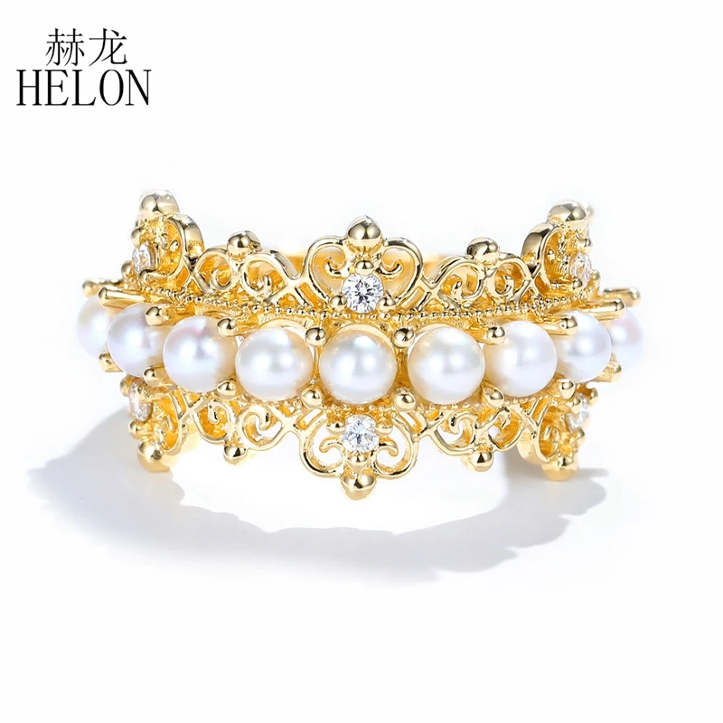 

Кольцо женское из желтого золота 14 к, с натуральным пресноводным жемчугом