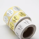 100 шт.лот рулон Золотой Серебряный фольга спасибо круглая наклейка бумага для сделай сам ручное изготовление украшения Подарочная карточкаПодарочная коробка и т. д.