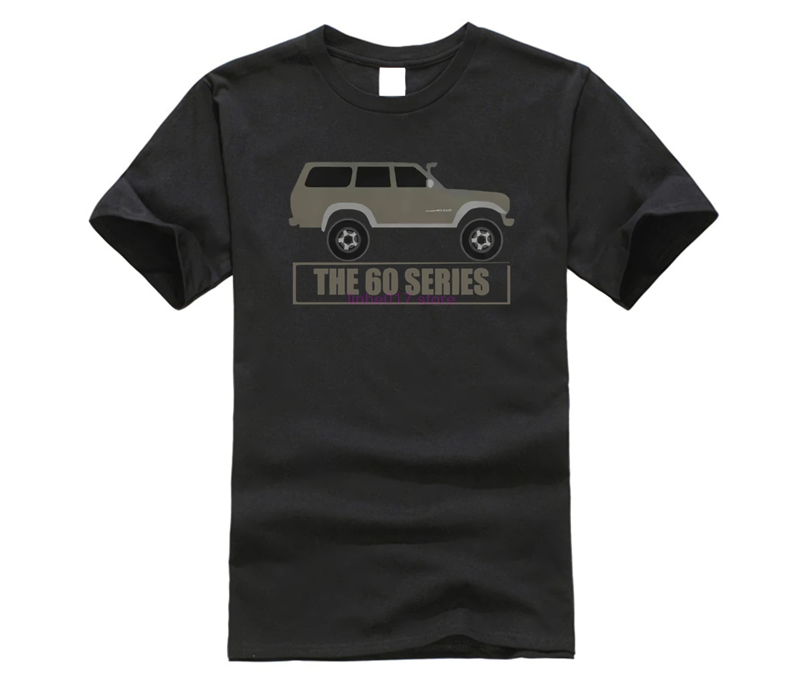 Adventure Off Road Land Cruiser 60 серия графическая футболка для мужчин черная новая брендовая