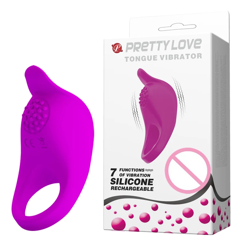 Pretty Love USB перезаряжаемое 7 скоростное вибрирующее кольцо водонепроницаемое