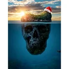 5D DIY квадратная круглая алмазная живопись, пейзаж, алмазная вышивка, распродажа картин стразы, мозаика, Рождественское украшение CV319