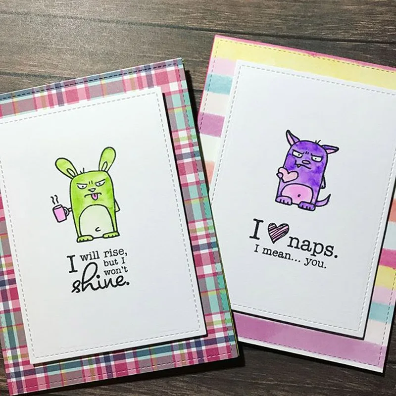 Металлические пресс-формы с прозрачными штампами набор милых животных Мышки