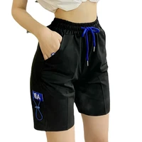 women casual sports shorts thin cropped pants loose running shorts jogging basketball gym short deportivo mujer sportswear