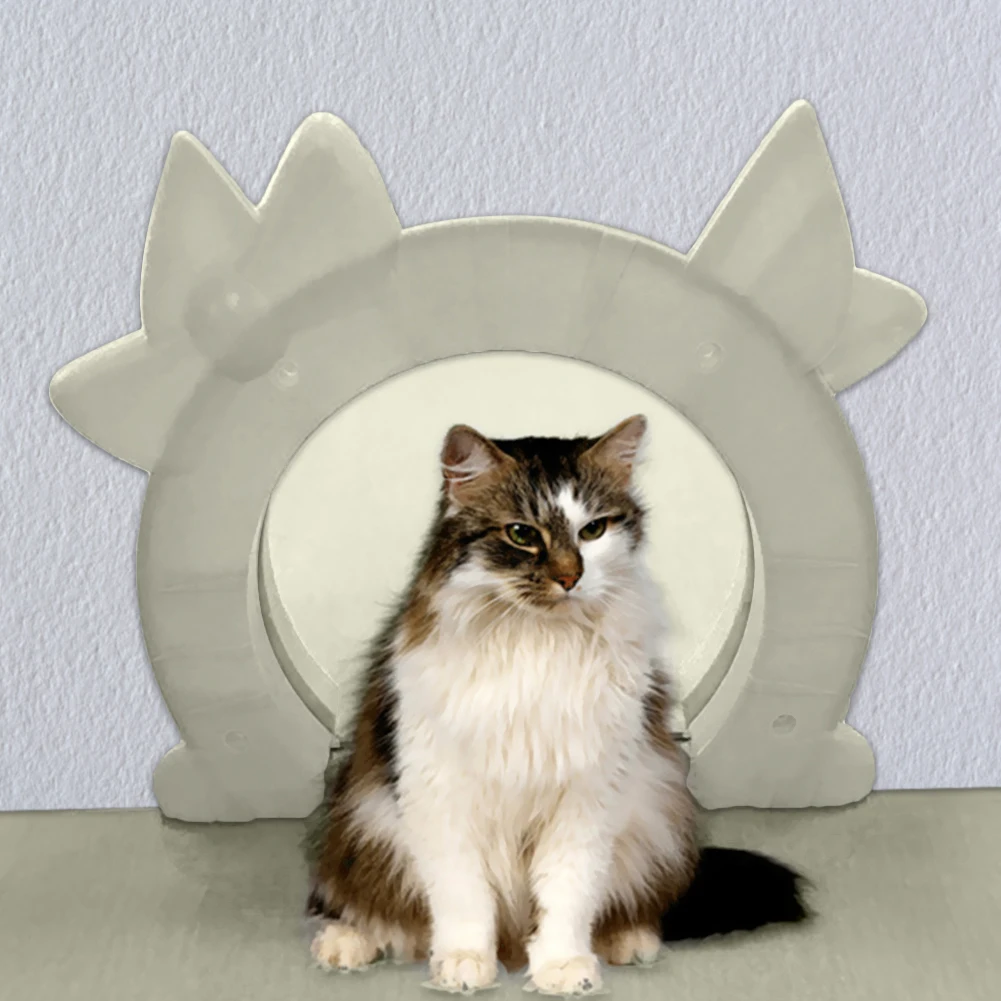

Cat Puppy Door Kitty Pass Interior Cat Door Pet Door for Cats Pets Free Enter And Exit Door