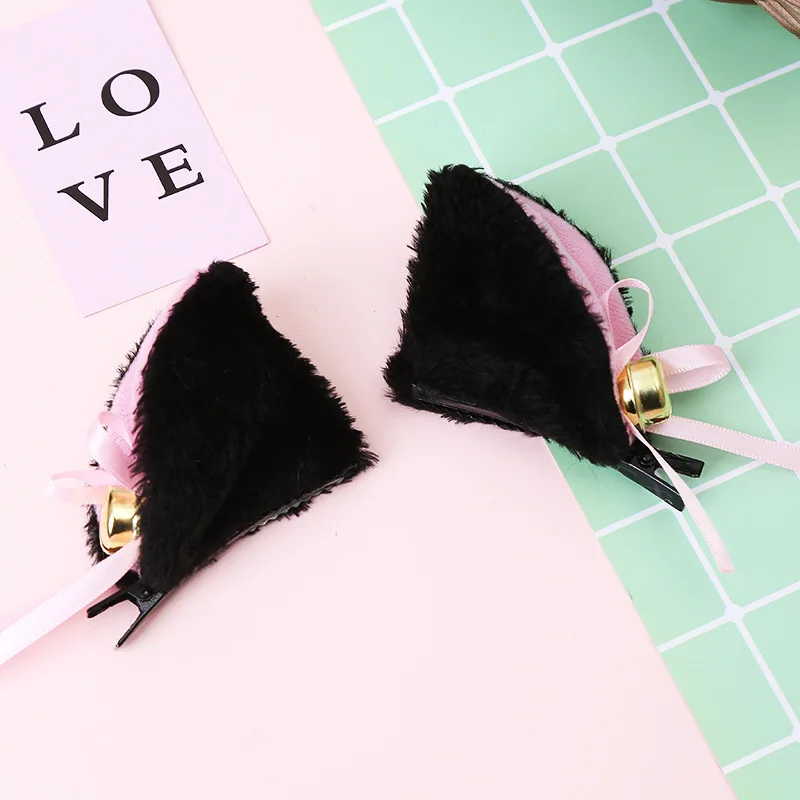 

4 Colors Beautiful Masquerade Halloween Cat Ears Cosplay Cat Ear Anime Party Costume Bow Tie Bell Headwear Headband Anime Neko