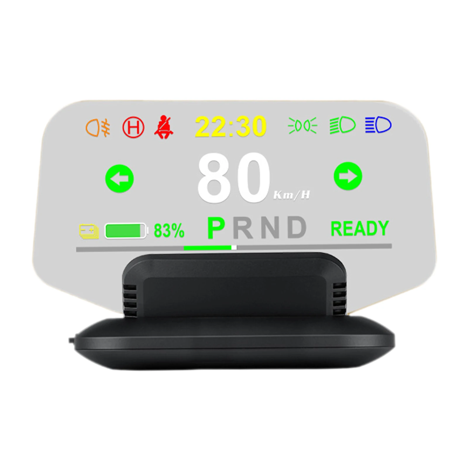 HD Car HUD, Reflection Gauge Head Up Display Compatible for Tesla Model 3 Overspeed Alarm Gear Guide Battery Display