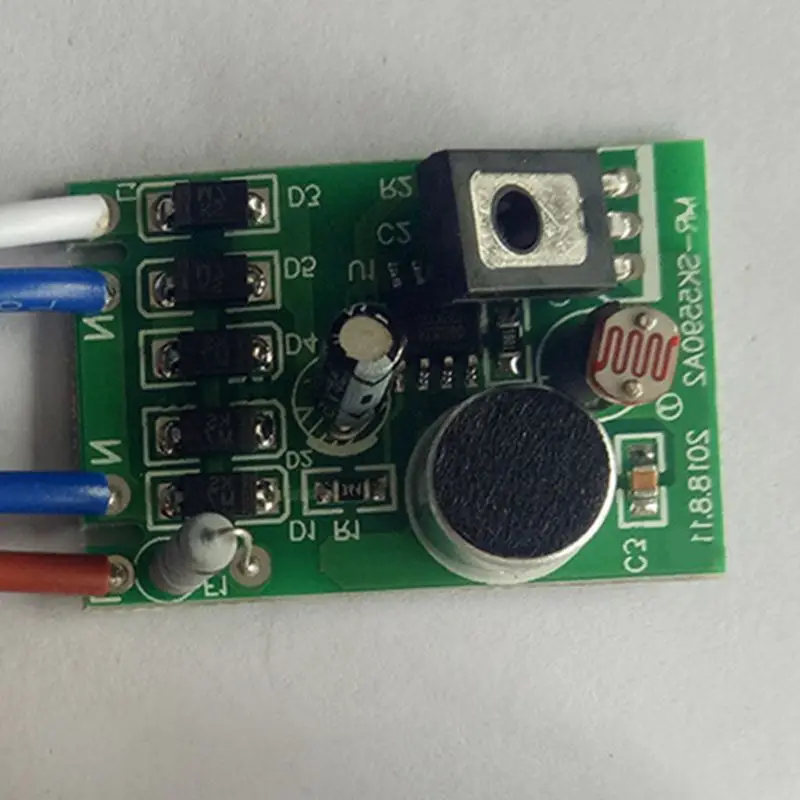 220V голосовое Управление светильник Сенсор интеллигентая (ый) Авто включения