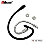 Светодиодная настольная лампа гусиная шея диаметром 6 мм, 1 шт., Универсальный гибкий держатель 10-30 см, мягкая металлическая змеиная трубка для настольных светильников сделай сам