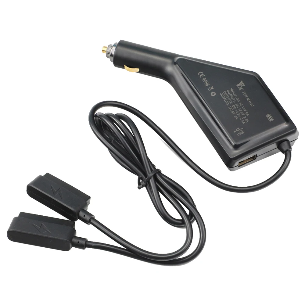 Outdoor Fast Charging Intelligent Battery Charger with USB Port Remote Controller Dual-Battery Car for DJI Mavic Pro | Электроника