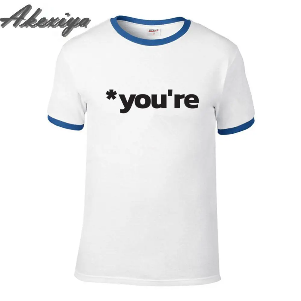 Мужская белая футболка забавная с надписью You Are grampolice принтом 2019 лето 100%