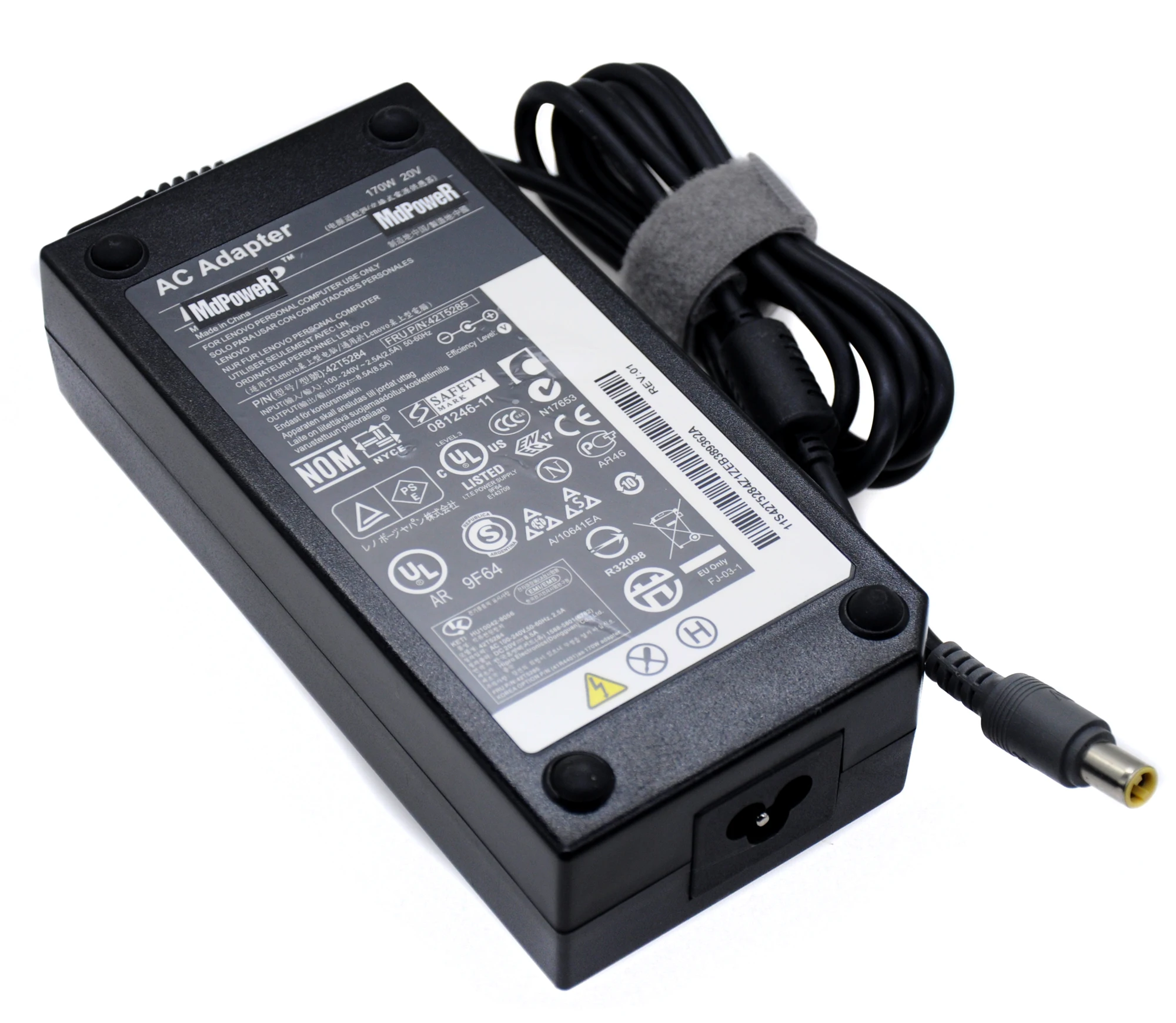 Для Lenovo Thinkpad 20V 8.5A W520 W530 170W 42T5284 блок питания для ноутбука адаптер переменного тока