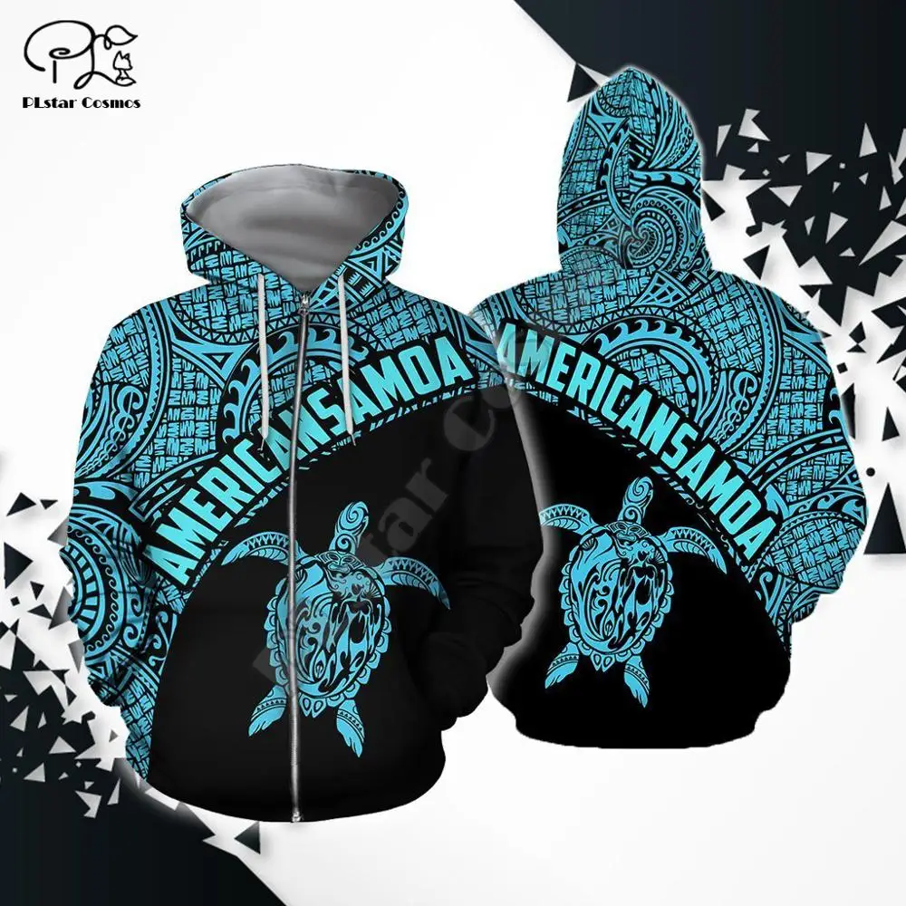 

PLstar Cosmos 3DPrint Kanaka Polynesian Tribal Samoa Tattoo Flower Turtle Harajuku Streetwear Funny Zip Hoodies/Sweatshirt-a25