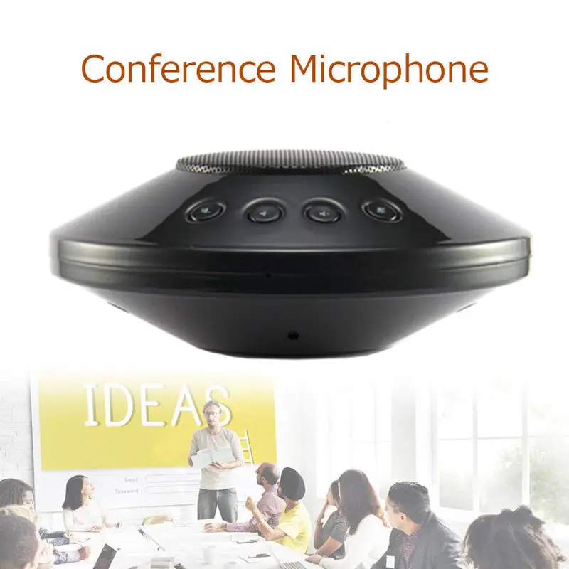 AAAE Top-360 ° стерео всенаправленный микрофон видео-Конференц-динамик Usb Plug-And-Play для ПК