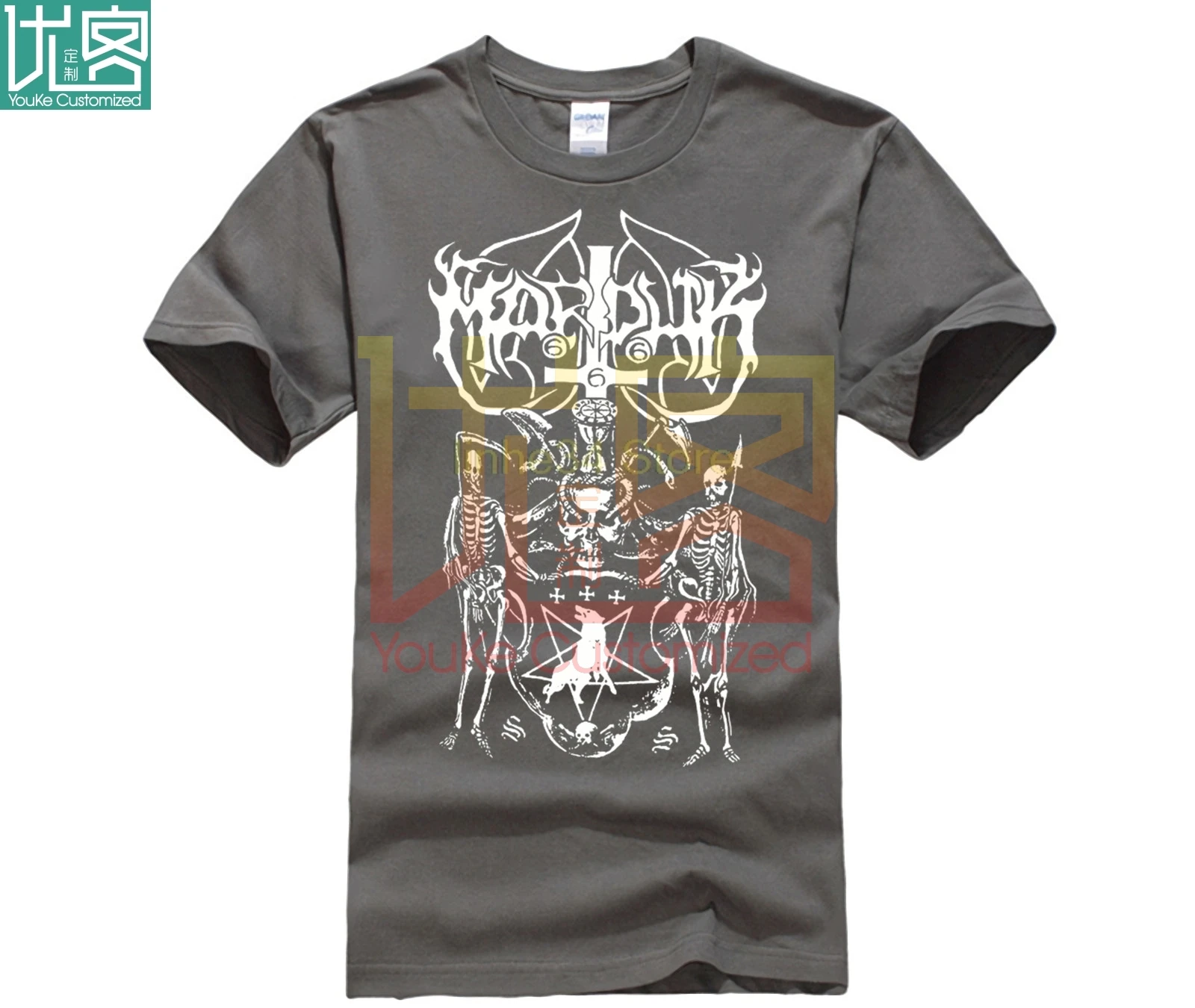 Новая черная металлическая Мужская футболка marдюка рок группы размер от S до 3XL 100%