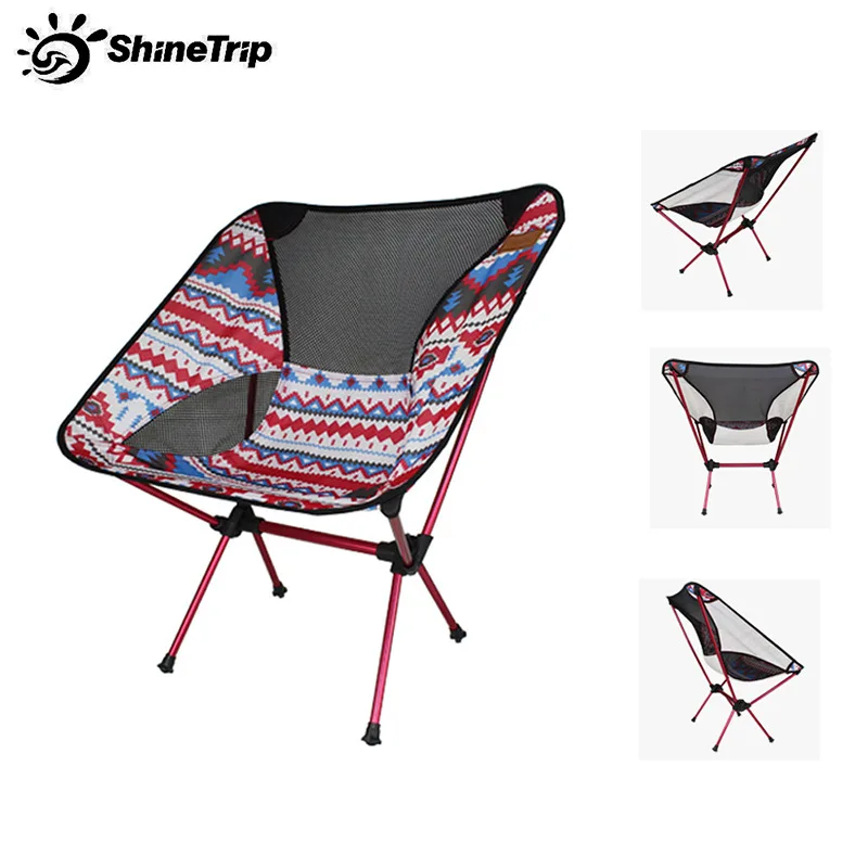 저렴한 산악 재미 야외 달 의자 알루미늄 접이식 비치 의자 초경량 편안한 감독 의자 휴대용 게으른 의자