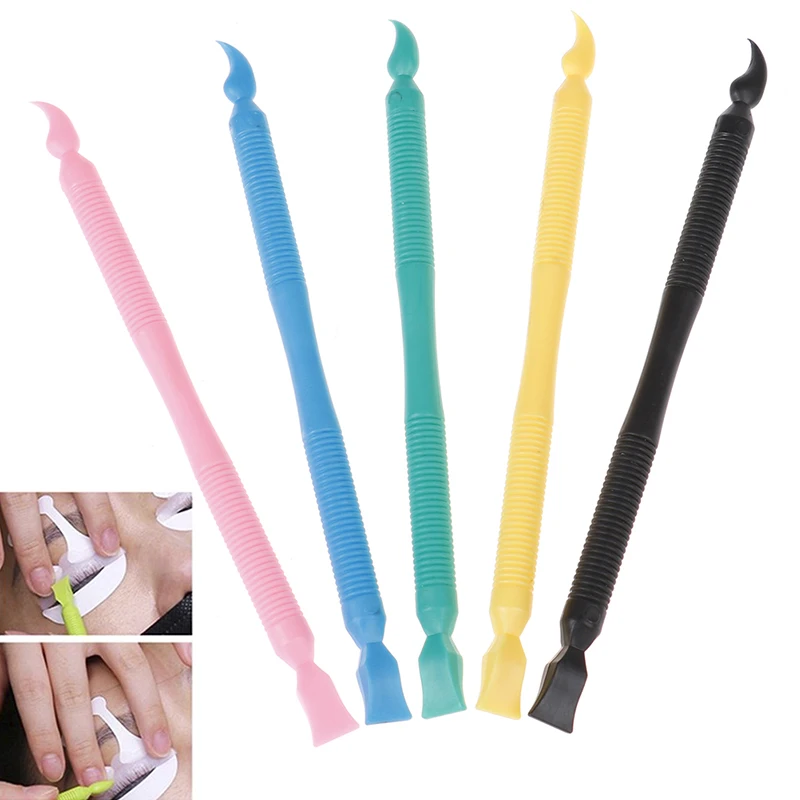 

1PCS Double Headed Plastic Fake Eyelash Perming Stick Tool Hot Glue Spoon Lashes Brush Mini Comb Lash Lifting Curler Applicator