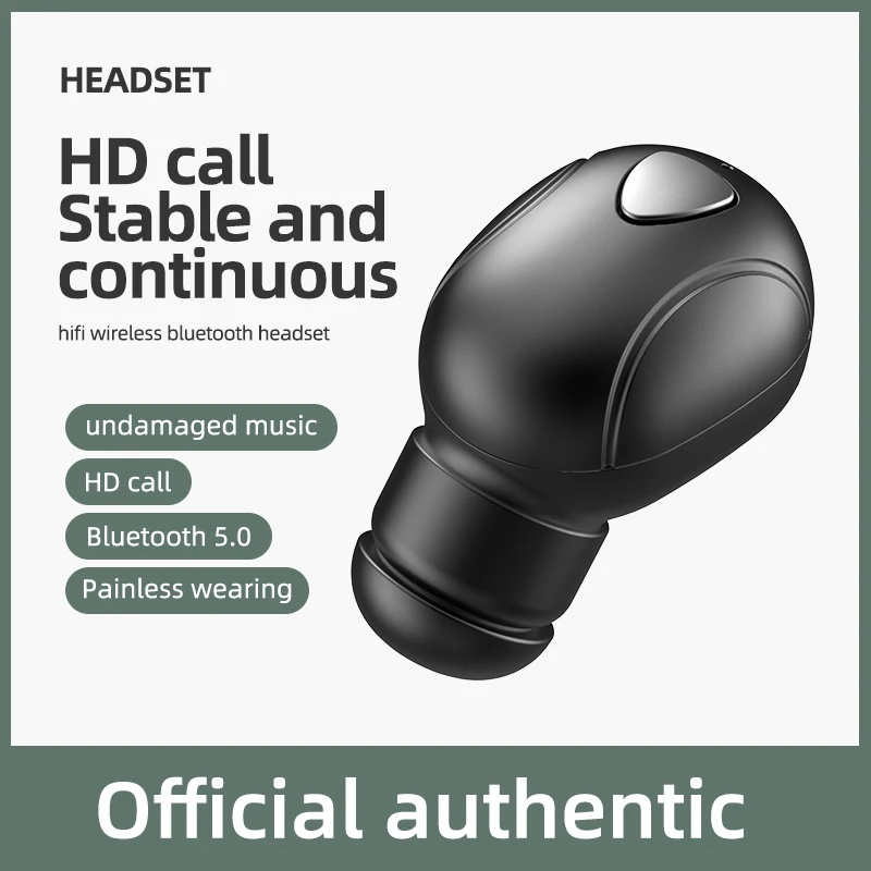 

Mini 5.0 Bluetooth Earphone Sport Waterproof Headset with Mic Wireless Headphones Handsfree Stereo Earbuds for Xiaomi All Phone