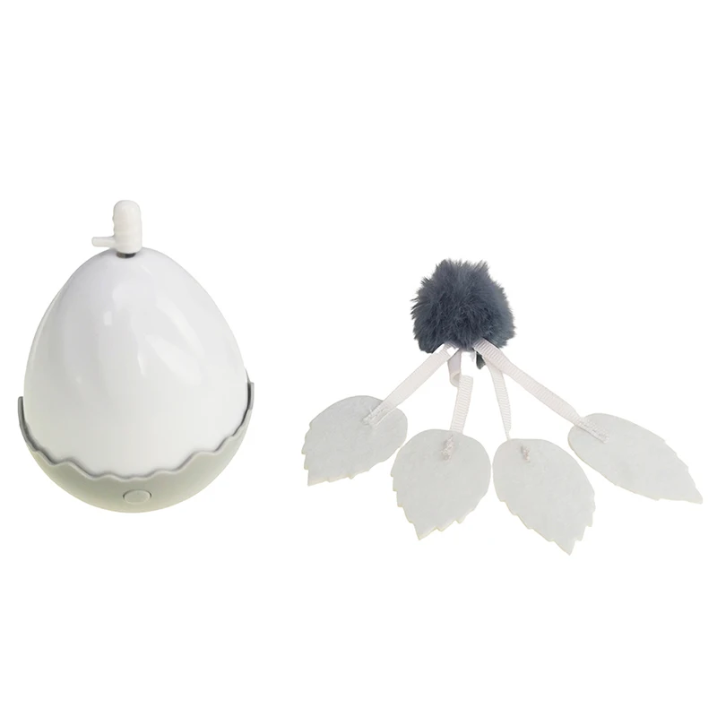 Электрическая игрушка для кошек - вращающийся автоматический мячик с перьями, создающий движение и интерактивное взаимодействие с животным.