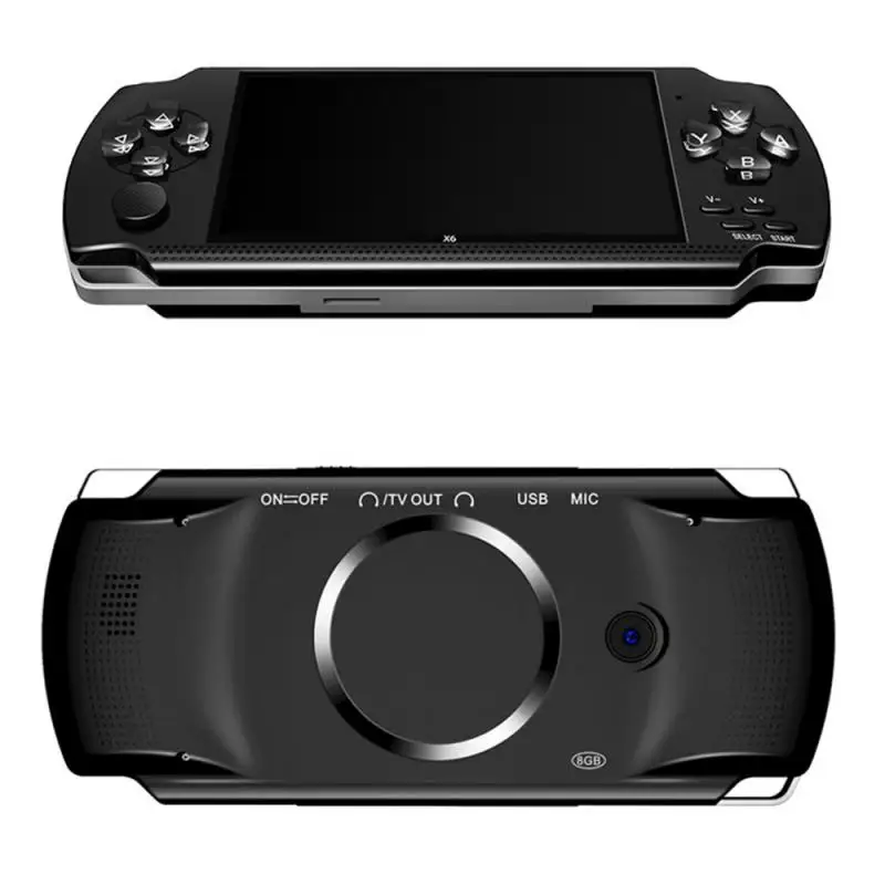 

Для игровой консоли PSP с экраном 4,3 дюйма, 32 бит, портативные игровые приставки, консоль 8 ГБ, 10000 + игр