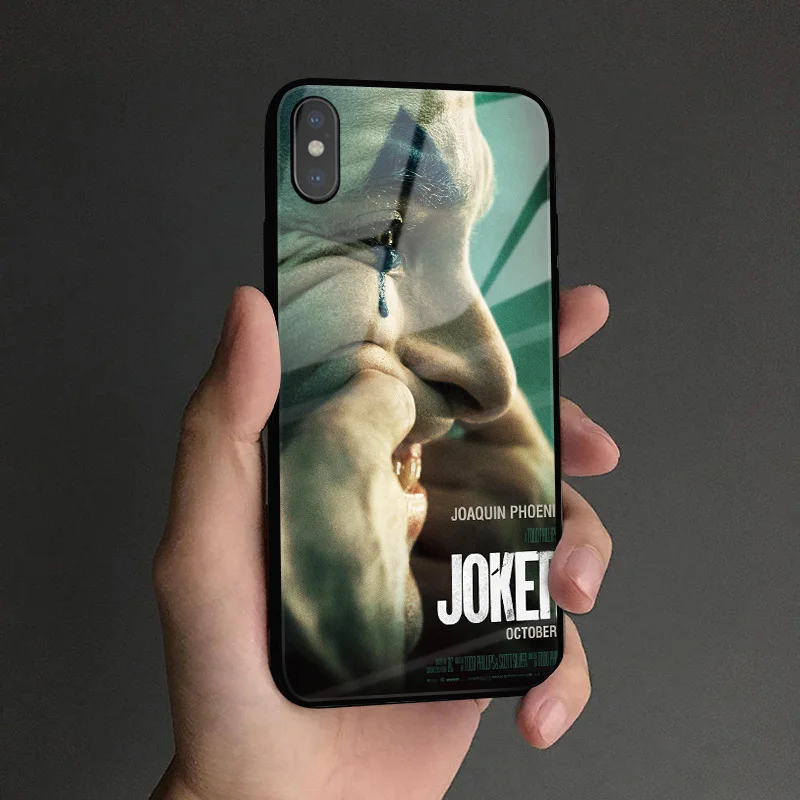 Пленка Joker Joaquin Phoenix мягкий силиконовый стеклянный чехол для телефона apple iPhone 6 6s 7 8 Plus X XR XS 11 PRO MAX - Цвет: iD 77