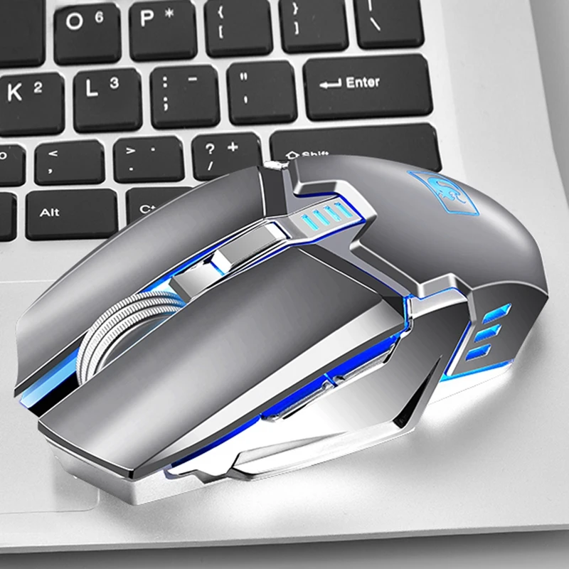 M312 7 программируемых кнопок USB проводной светодиодный 2400DPI регулируемая мышь 6