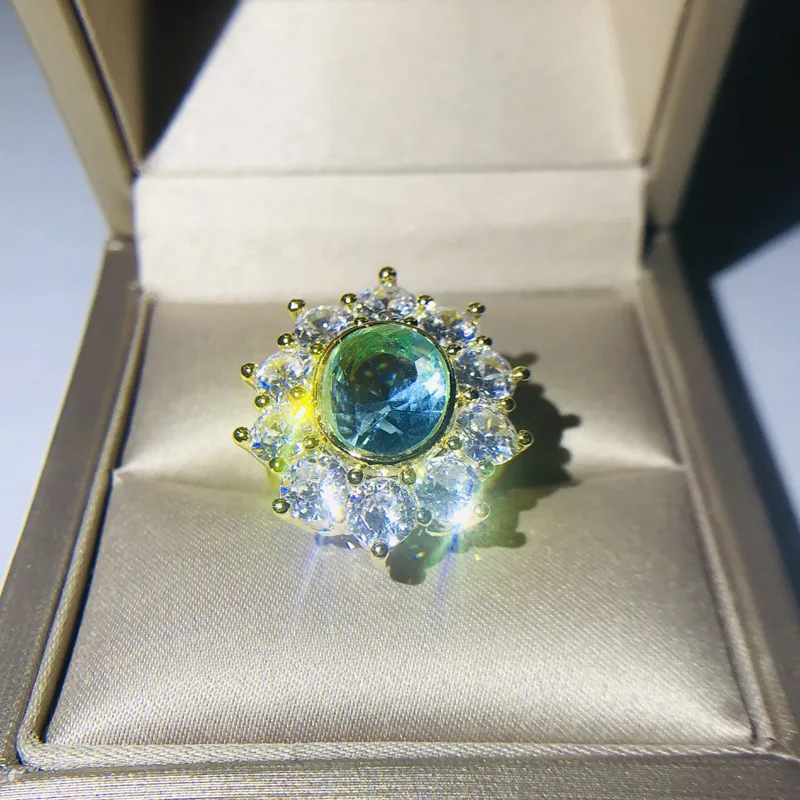 Женские свадебные кольца с цветком маргариткой и вишни высококачественные