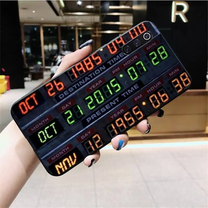 

HPCHCJHM back to the Future Phone Case for Xiaomi Mi10 10Pro 10 lite Mi9 9SE 8SE Pocophone F1 Mi8 Lite