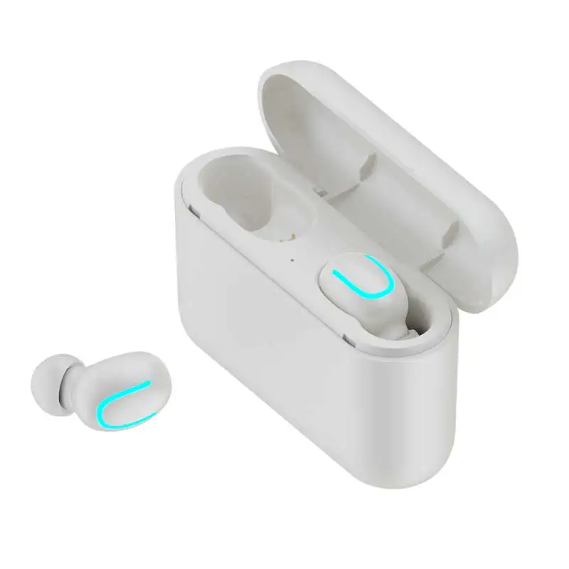 double earphones 2 RovtopTrue Bluetooth 5,0 наушники HBQ TWS беспроводные головные уборы спортивные Handsfree наушники 3D стерео игровая гарнитура с микрофоном зарядки - Цвет: double earphones 2
