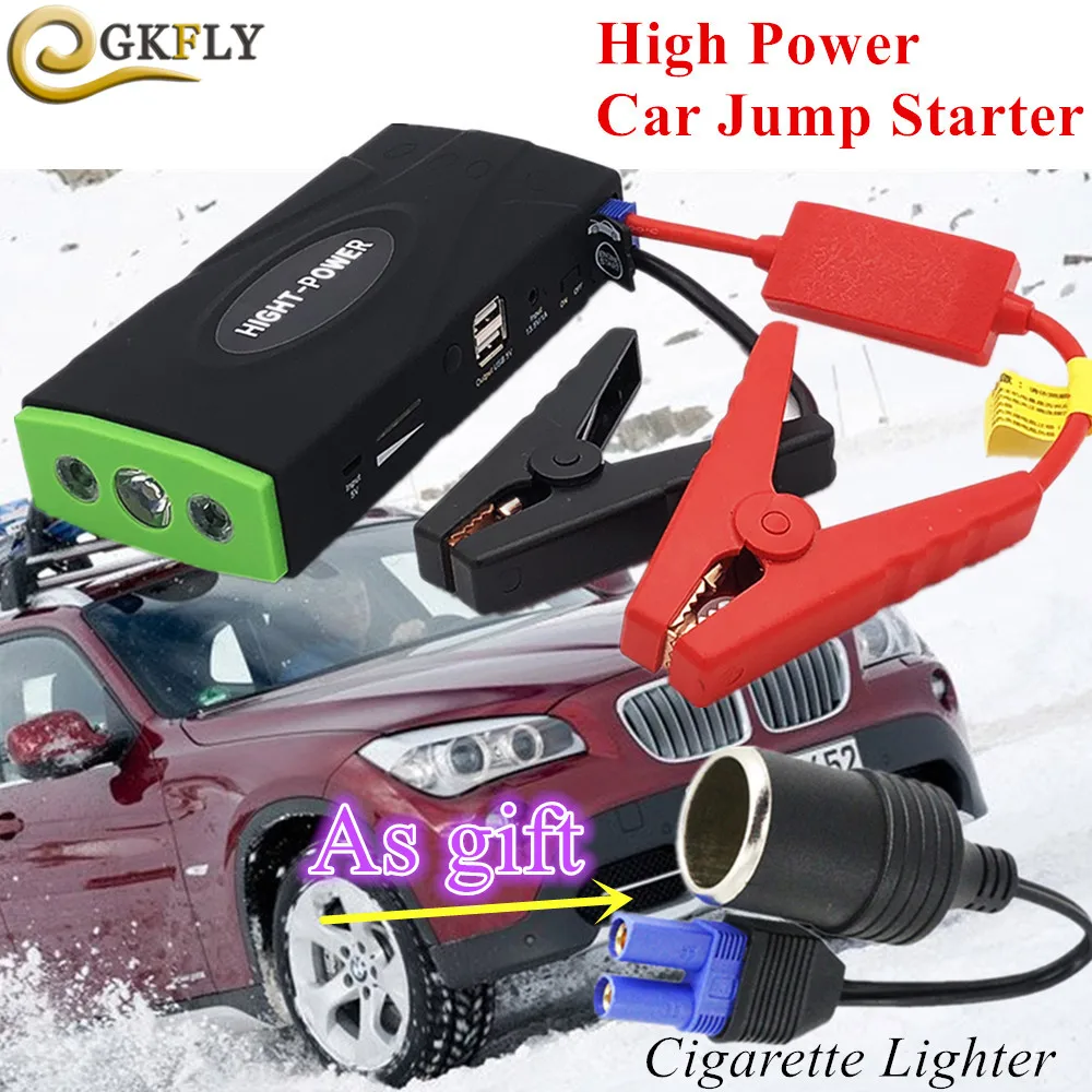 GKFLY многофункциональное аварийное автомобильное пусковое устройство 12 В портативное зарядное устройство автомобильное зарядное устройство Аккумуляторный усилитель автомобильные пусковые кабели устройства - Цвет: Cheaper 10E Model