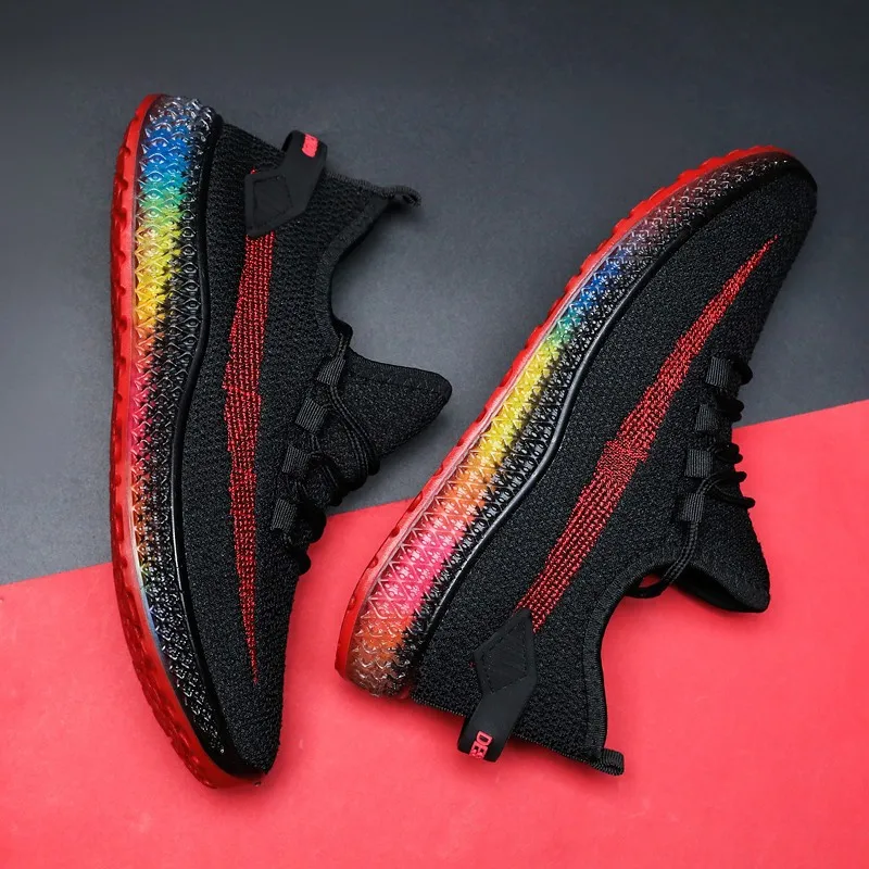 

Men's Vulcanized Casual Shoes Sports Shoes Men's Breathable Non-slip Men's 2021 Men's Air Mesh Strap Wear-resistant Shoes